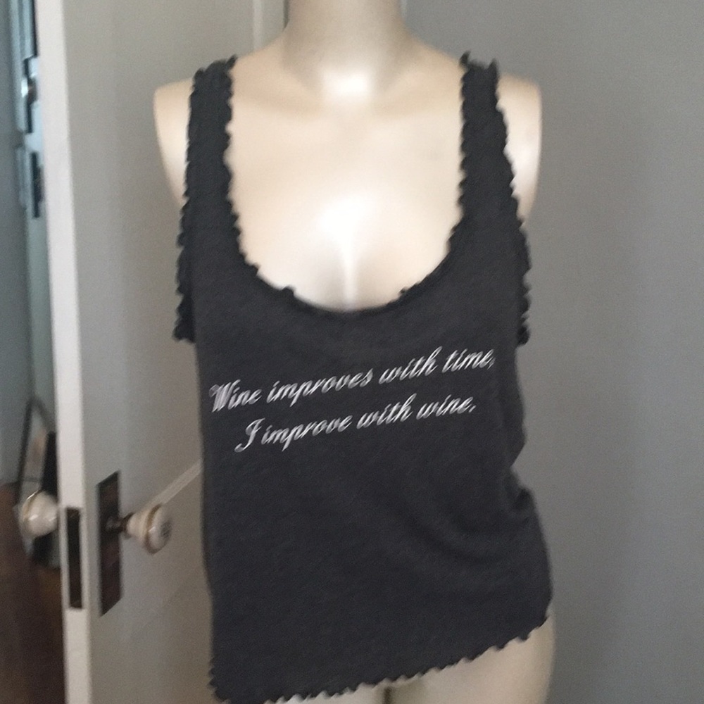 Wildfox Wine improves with Time tank top